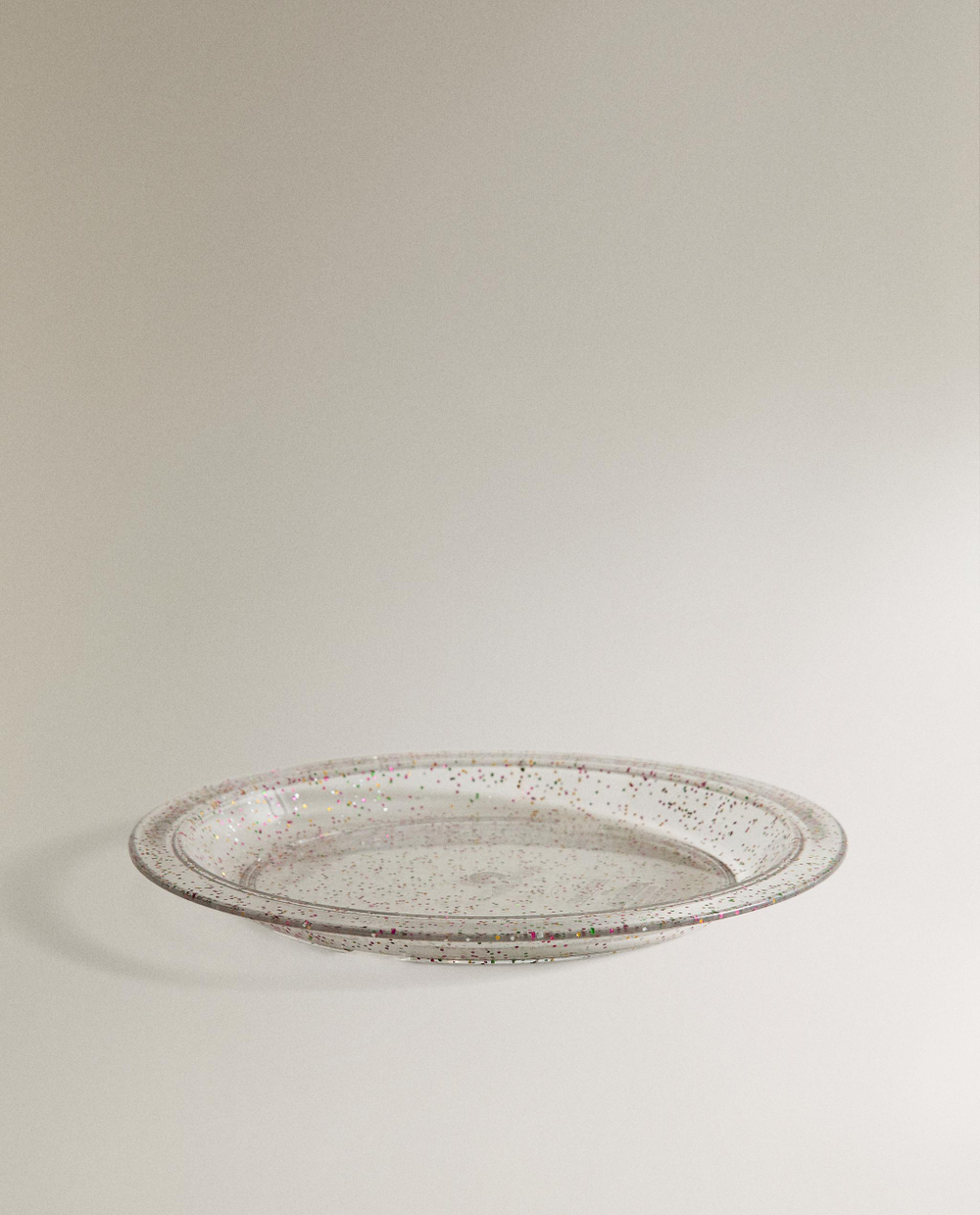 Zara Home набор посуды из пластика, цвет прозрачный, 21.6 см