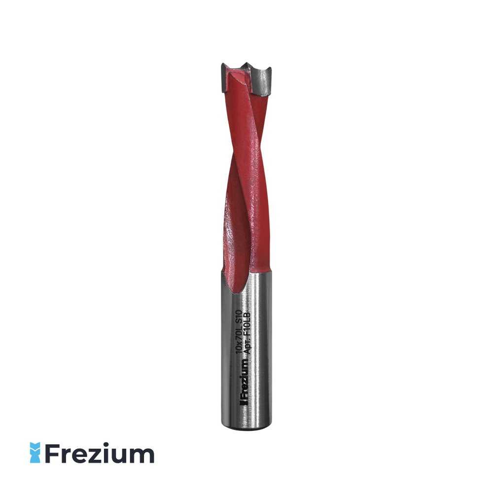 Сверло присадочное по дереву "Frezium" (10x70L S10; F10LB) Сверло присадочное по дереву "Frezium" (10x70L S10; F10LB)