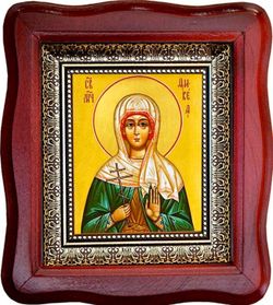 Февея (Фивея, Вевея, Вивея) Едесская мученица. Икона на холсте в малом киоте.