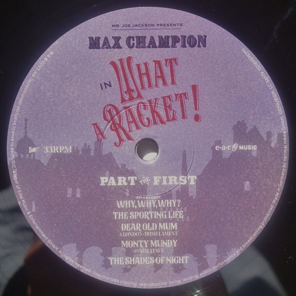 Mr. Joe Jackson Presents Max Champion / What A Racket! (LP)