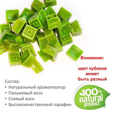 Арбуз, кубики восковые для ароматизации, 10 штук