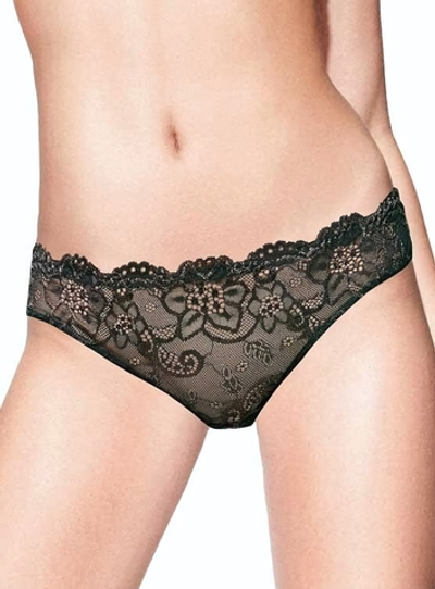 Трусики-бразилиана со средней линией талии Rumba Pizzo (Размер: 4 размер) (Цвет: черный)