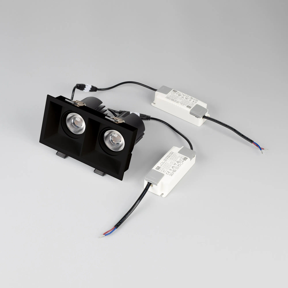 Светильник MS-FLOW-BUILT-S157x85-2x6W Day4000 (BK, 15 deg, 230V) (Arlight, IP20 Металл, 5 лет) 061261