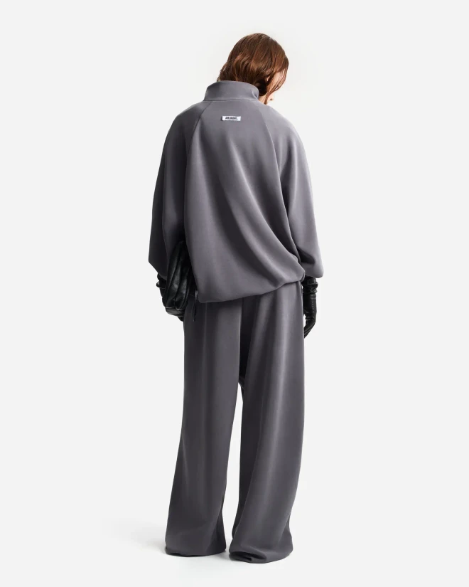 Свитшот из модала серый