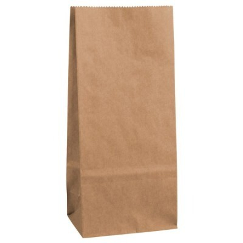 Крафт - пакет "на вынос" А, 120*80*240мм, прямоугольное дно, 1000шт/кор