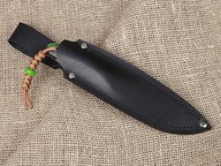 Нож для бушкрафта "Канадец", сталь VG-10/Elmax, рукоять микарта (хамелеон)