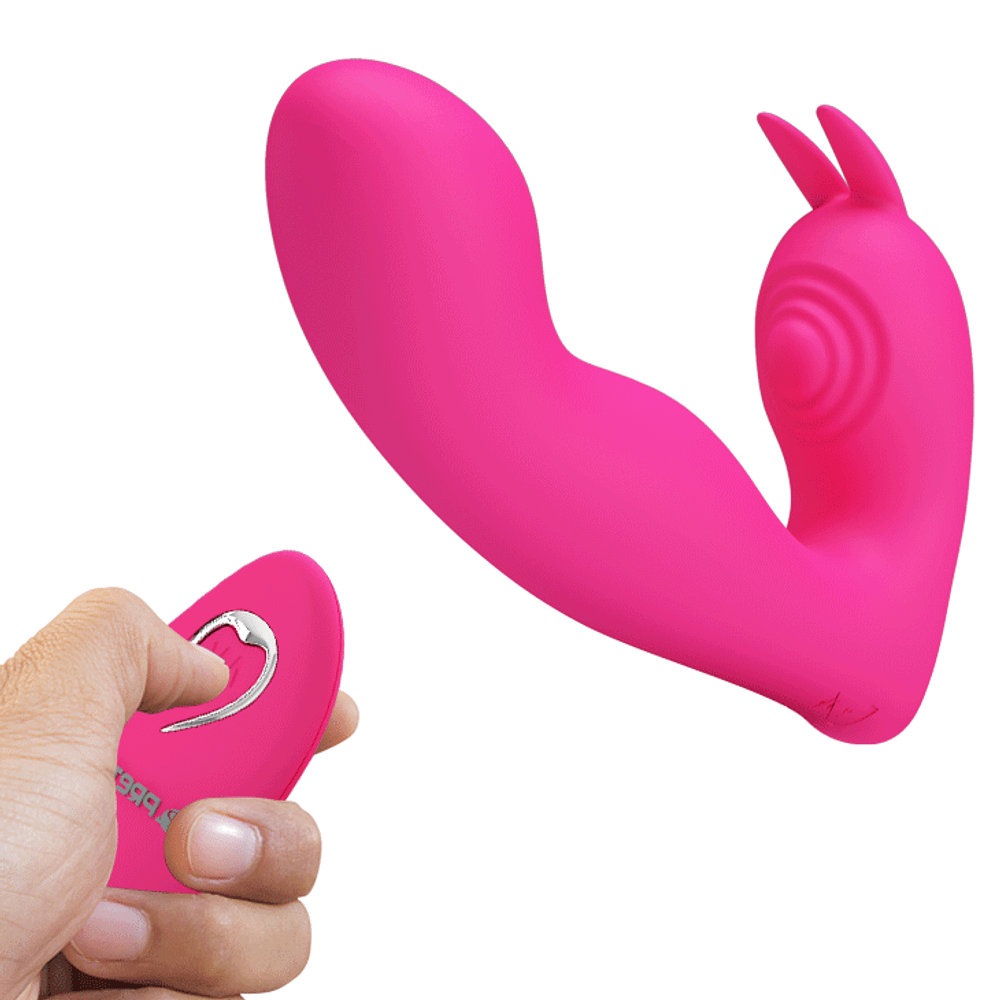 Вибратор Pretty Love с вагинальной и клиторальной стимуляциями BI-014843W-1
