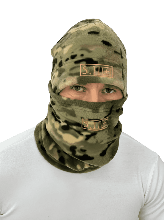 Тактическая Шапка + бафф 5.11 флисовые Мультикам