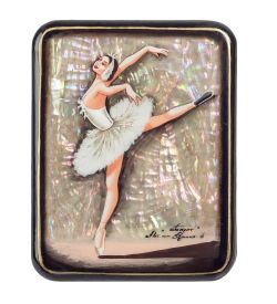 Народные промыслы ШК-55/ 20-B Шкатулка «Балет» исп.Земина