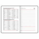 Ежедневник недатированный А5 (138х213 мм), BRAUBERG VISTA, под кожу, гибкий, 136 л., "Birds", 112021