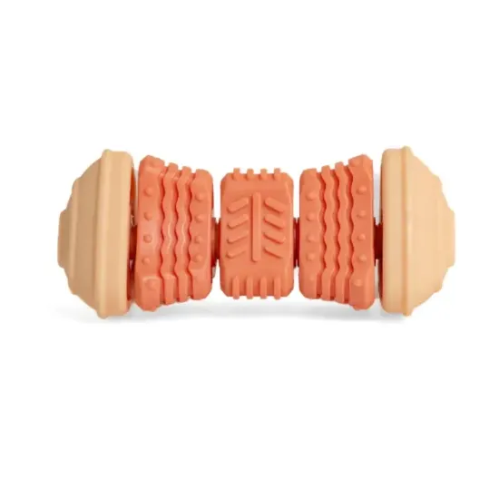 YUGI Игрушка для собак кость из ТПР и нейлона, розовая 14,5 см YUGI Игрушка для собак кость из ТПР и нейлона, розовая 14,5 см