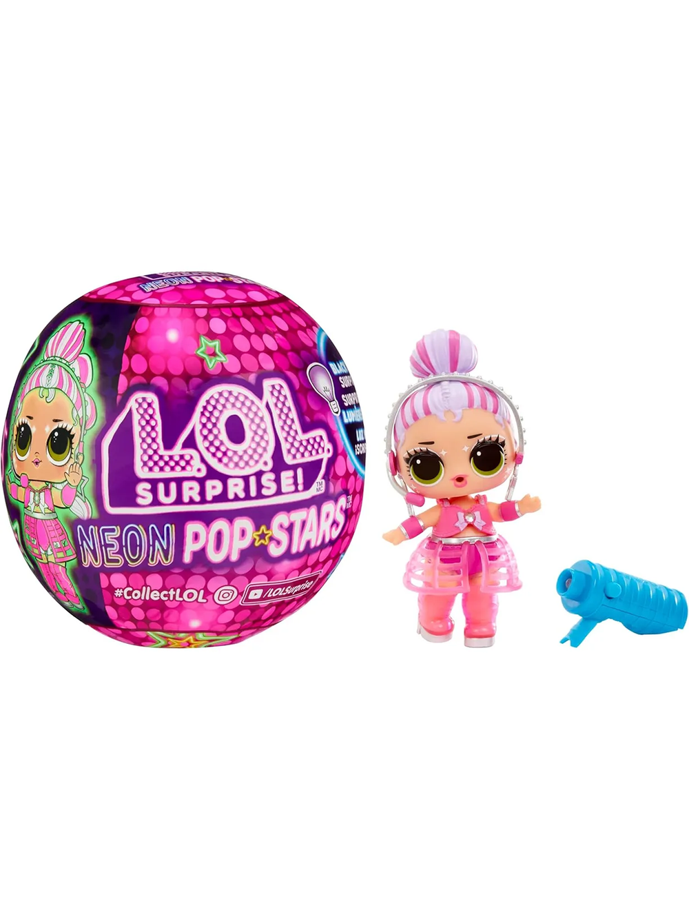 Игрушка в шаре ЛОЛ Сюрприз Неон Поп Старс Тотс 120674EUC | L.O.L. Surprise Neon Pop Stars Tots | кукла-сюрприз  | 4+