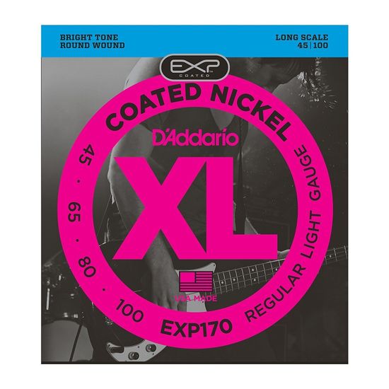 Струны для бас-гитары D'ADDARIO EXP170