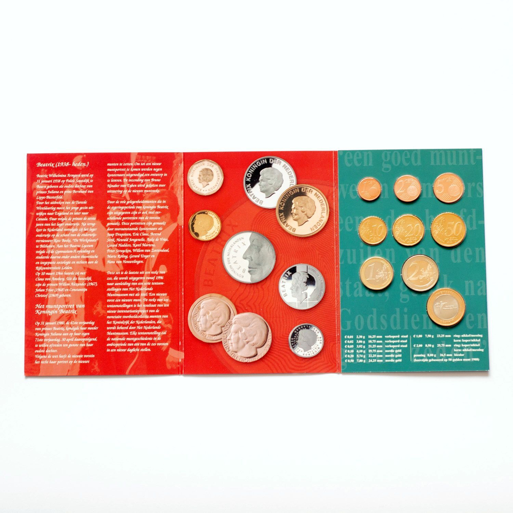 Netherlands 2002 Year Set "Holland Coin Fair": "A New Queen, A New Coin"