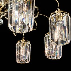 Citilux Синди CL330182 Люстра хрустальная Золото