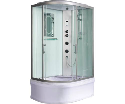 Душевая кабина WeltWasser (ВельтВассер) Halle 1204 R, с высоким поддоном, с электрикой и ГМ, 120x90x217