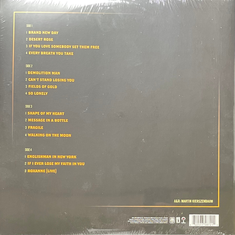 Sting ‎– My Songs 2LP (Европа 2019г.)