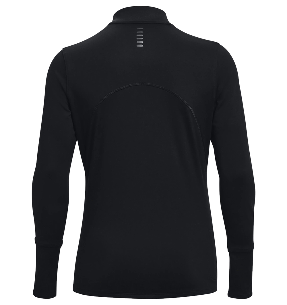 Женская теннисная футболка (dł. Рукава) Under Armour Women's UA Qualifier Run 2.0 1/2 Zip - black