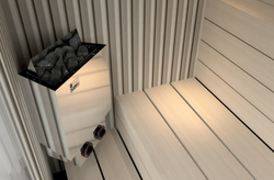 Электрическая печь SAWO NORDEX MINI NRMN-36NB-Z (3,6 кВт, встроенный пульт, внутри оцинковка, снаружи нержавейка)