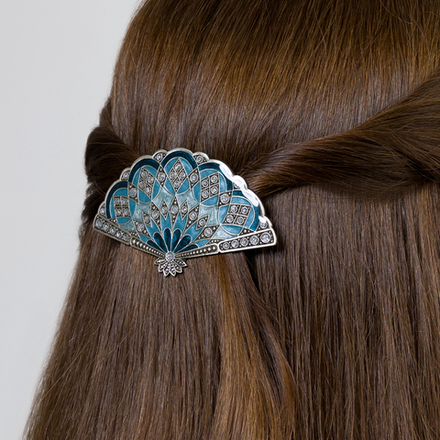 Заколка для волос Clara Bijoux Веер G44571 BL/S