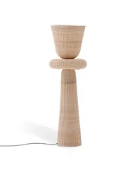 Neuda Торшер из ротанга со светлой отделкой