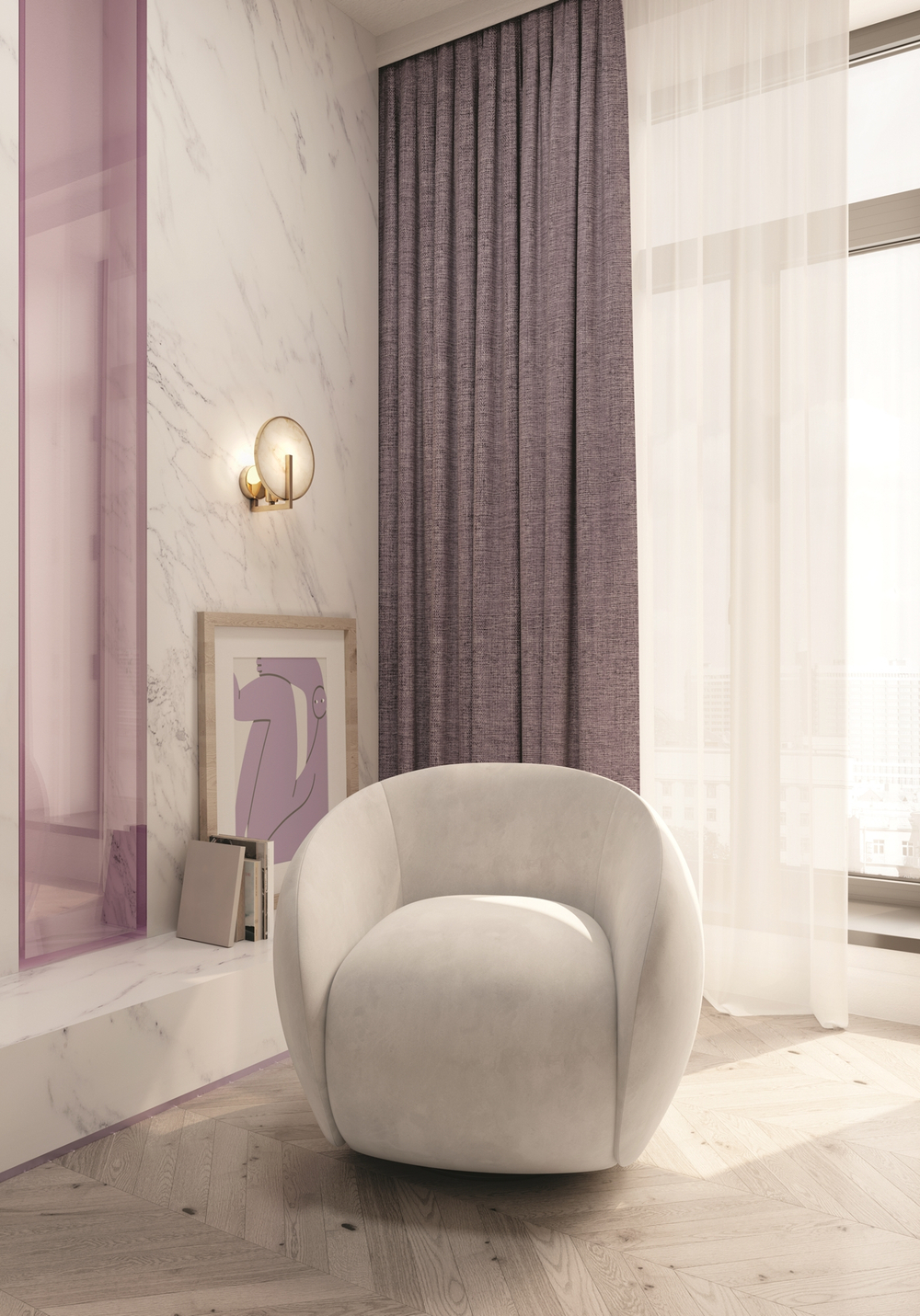 Настенный светильник (бра) Maytoni MOD099WL-01G2