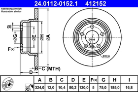 ATE - 24011201521-ATE - Brake Disc