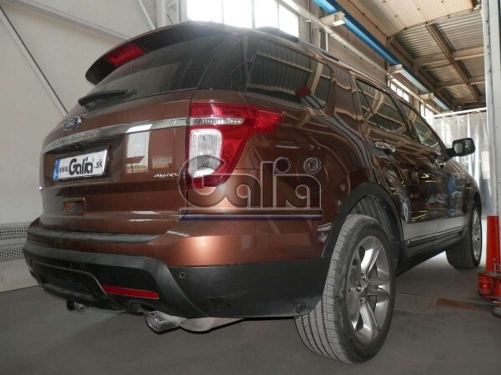 Фаркоп оцинкованный Galia F123C для Ford Explorer 2011-(паспорт и сертификат в комплекте)(без электрики)