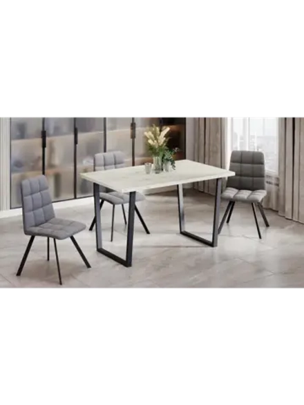 Стол кухонный Белый дуб 130х80х75 см