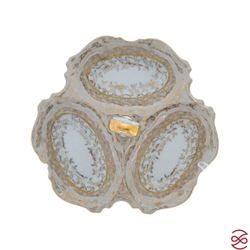 Менажница Queen's Crown Aristokrat Лист Бежевый 19 см