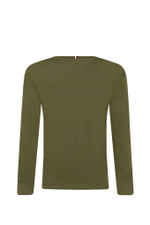 Лонгслив Tommy Hilfiger - зеленый(KB0KB08576)