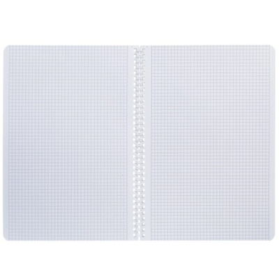 Тетрадь 96л А4ф клетка 60-65г/кв.м перфорация на отрыв на гребне ламинация Soft-touch 2 диз. в блоке
