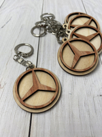 деревянный брелок на заказ