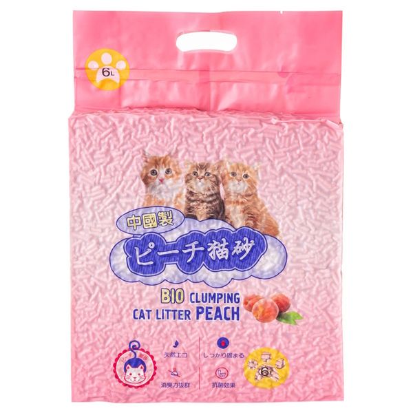 Наполнитель для кошачьего туалета, HAKASE AREKKUSU, Персик