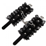 Наручники с черным кружевом