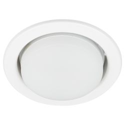 Светильник встраиваемый ЭРА KL35 WH /1 (к) под лампу GX53 белый термокольцо в комплекте