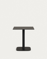 Dina Уличный стол черный на черном металлическом основании 68 x 68 x 70 см