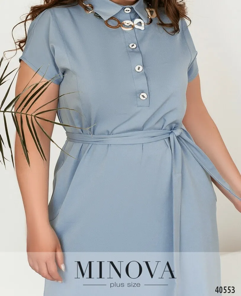 Платье 273-серый Minova