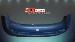 Передний бампер синий для Chevrolet Lacetti хэтчбек