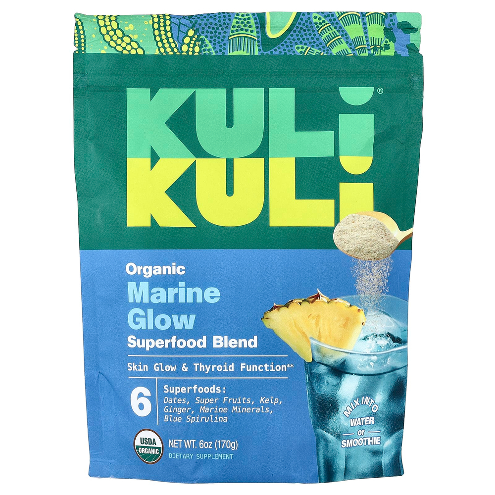 Kuli Kuli, Органическая смесь суперпродуктов, Marine Glow, 170 г (6 унций)
