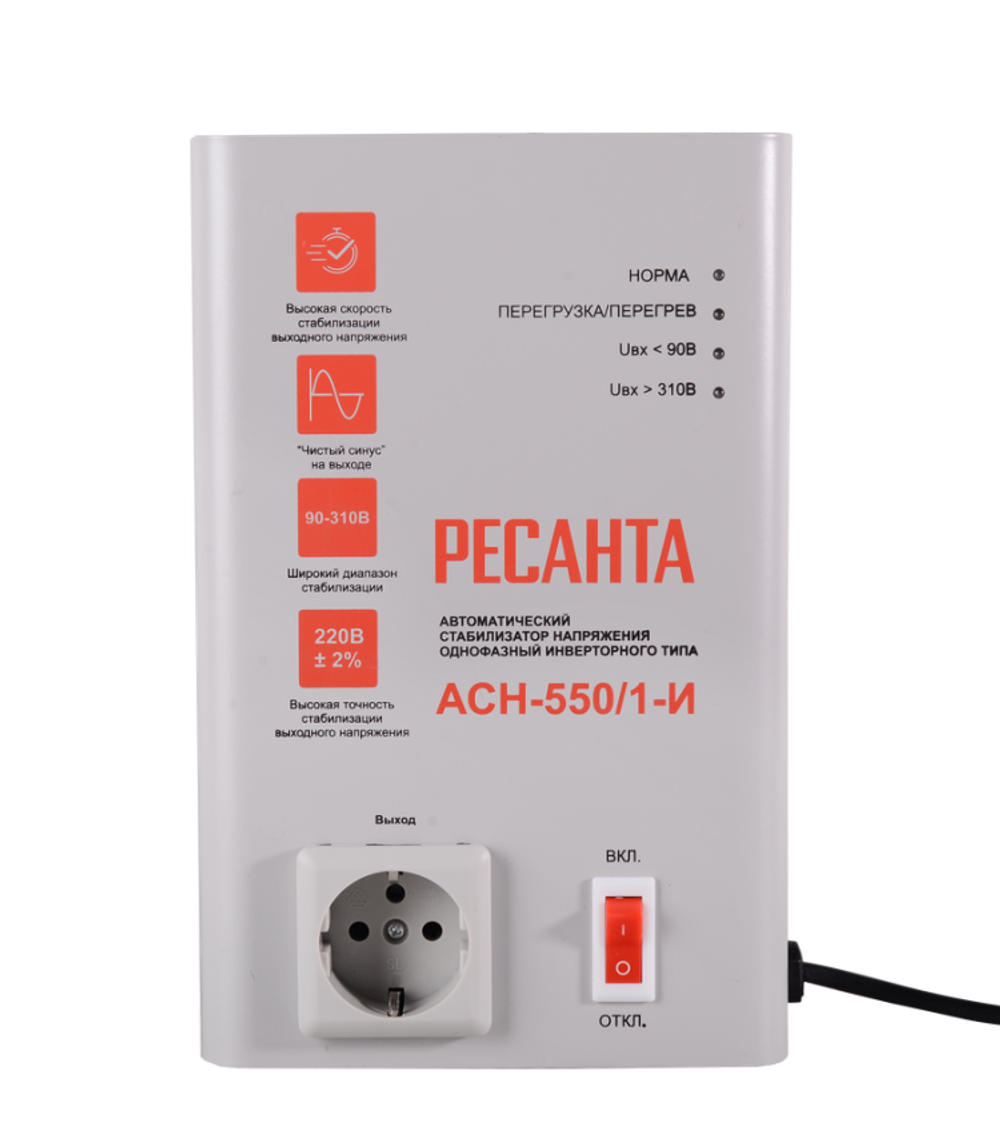 Стабилизатор напряжения АСН-550/1-И Ресанта