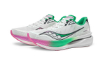 Saucony IDLING Cruise Lightweight Cushioning Slip Resistant Low top Casual Running Shoes Unisex White Pink Green