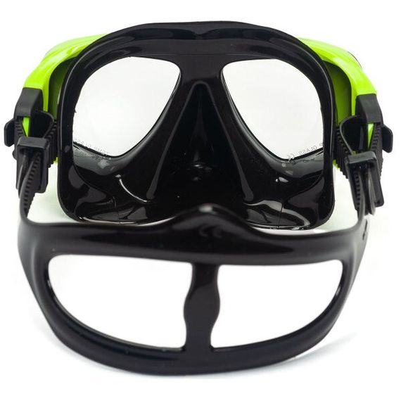 Маска Sargan Дельта Черный силикон Желтая рамка