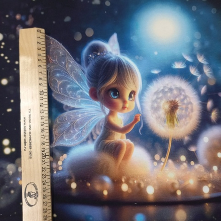 Футер 2х нитка петля Купон Маленькая Фея 60см