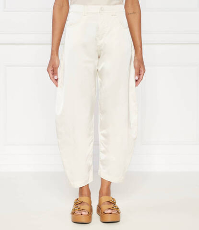 Сатиновые брюки POLLOCK Pinko - экрю(103350 A1U1)