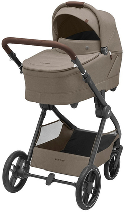 Коляска детская Maxi-Cosi Oxford Plus 3 в 1 с автокреслом CabrioFix Essential green 1978470110 Twillic Truffle/Трюфель