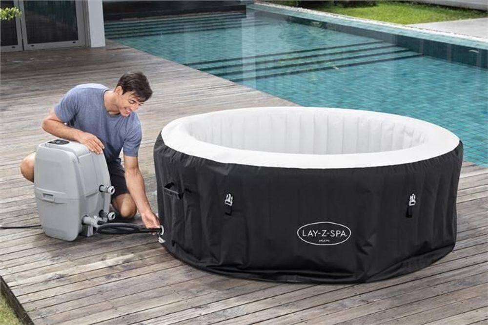 Аэромассажный бассейн Bestway Lay-Z-SPA 60001 Miami AirJet (180х66)