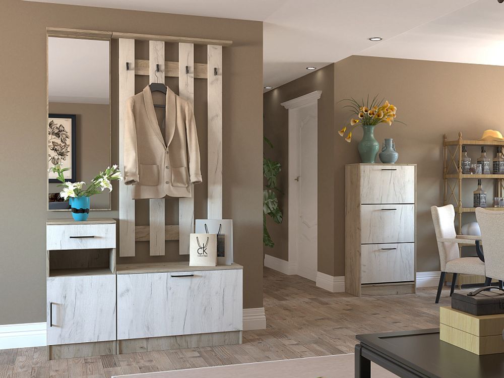 Машенька Прихожая зеркало с тумбой