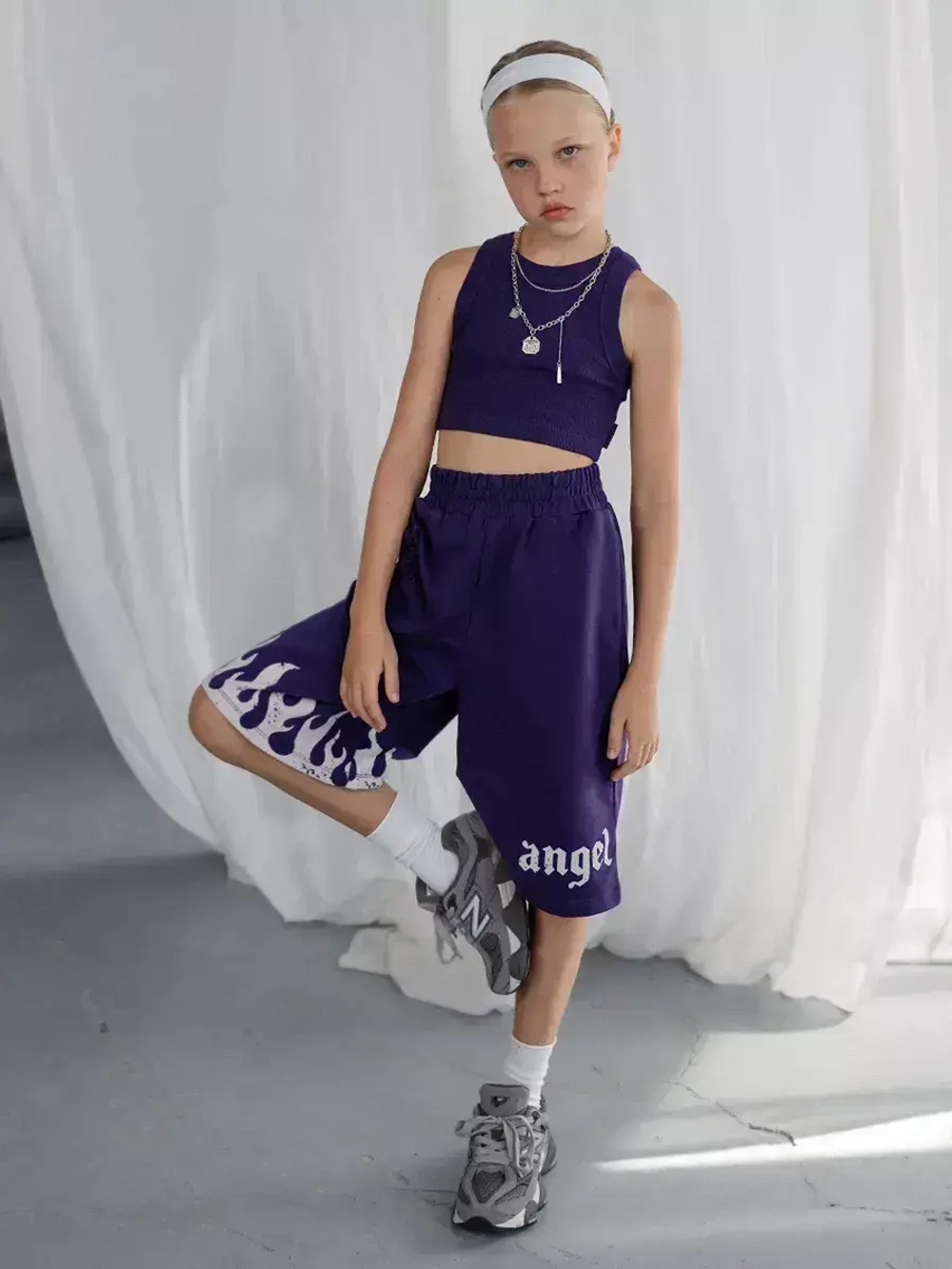 Шорты бермуды для девочки в школу