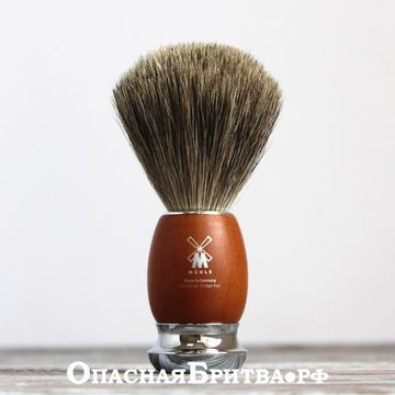 Помазок MUEHLE VIVO, натуральный барсучий ворс, слива